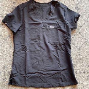 FIGS Charcoal Catarina Scrub Top